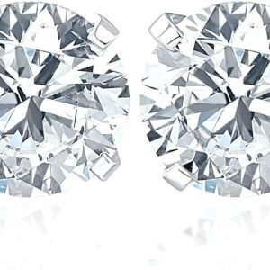 Pompeii 1 Carat (ctw) Diamond Studs in 14k White or Yellow Gold Lab Grown (HI,VS)