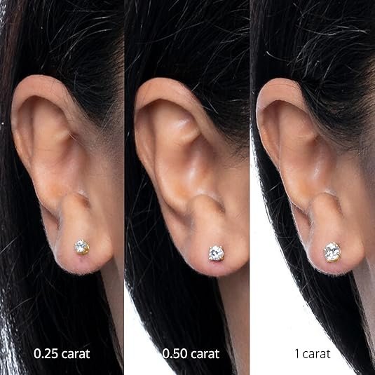 Amazon Essentials 0.25 to 1 Carat IGI Certified Solitaire Lab Grown Diamond Stud 14k Gold 4 Prong Round Cut Earrings (G-H Color VS1-VS2 Clarity) - Image 5