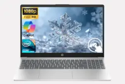 HP Laptop, 15.6" FHD Touchscreen Business Laptop Computer, 10-core Intel Core i5 Processor, Windows 11 Laptop 12GB RAM 512GB Storage (256B SSD+256GB Docking Set), PLUSERA Earphones, Natural Silver