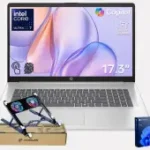 HP Pro Business Copliot AI Laptop PC, 17.3" Touchscreen, Ultra 7 255U, 16GB DDR5, 1TB SSD, Wi-Fi 6, Webcam, Backlit Keyboard, Fingerprint Reader, Bundle with PCO Laptop Cooler