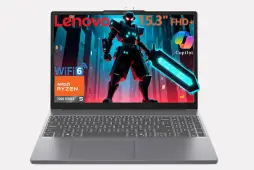 Lenovo Gaming Laptop, 15" WUXGA IPS Display, AMD Ryzen 5 7535HS, 16GB DDR5 RAM, 512GB PCIe SSD, Radeon 660M Graphics, Copilot AI PC, WiFi 6, Bluetooth 5.3, HDMI, Type-C, Luna Grey, Windows 11 Home