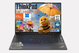 Lenovo ThinkPad E16 Gen 2 Business Laptop Computer, AMD 8-Core Ryzen 7 7735HS, 32GB DDR5 RAM, 1TB PCIe SSD, 16" FHD+, WiFi 6, Backlit KB, Fingerprint Reader, Windows 11 Pro, Type C Hub, Number Pad