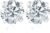 Pompeii 1 Carat (ctw) Diamond Studs in 14k White or Yellow Gold Lab Grown (HI,VS)