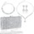 Mixweer 4 Pieces Clutch Purses Bag for Women Evening Rhinestone Jewelry Set Bling Necklace Earrings Bracelets Set for Wedding