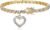 MORGAN & PAIGE Bronze Rhodium, 14k Rose Gold or 18k Yellow Gold Plated Diamond Accent Tennis Bracelets for Women Trendy – Charm Womens Bracelets with Accent S-Link Chain, Gift Jewelry 7.25 inch