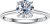 Blocaci Engagement Ring 2-1/4 CT Moissanite Round Cut Pave Engagement Rings for Women 10k 14k 18k White Gold